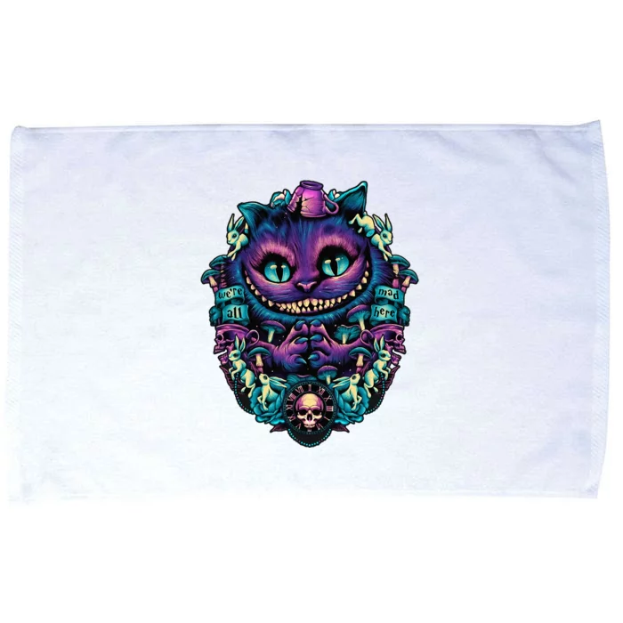 Cheshire Cat Alice In Wonderland Graphic Microfiber Hand Towel