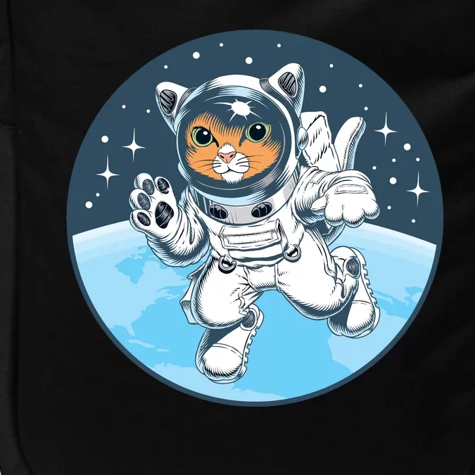 Cute Cat Astronaut Impact Tech Backpack