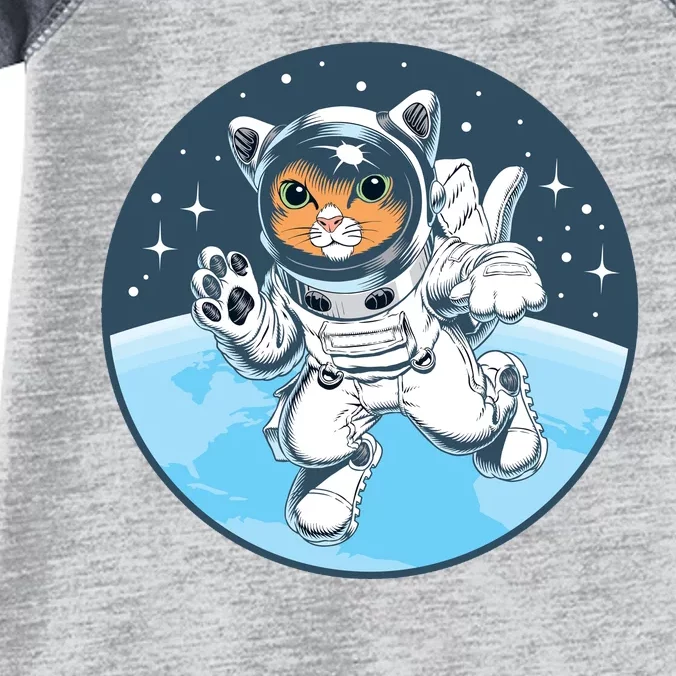 Cute Cat Astronaut Infant Baby Jersey Bodysuit