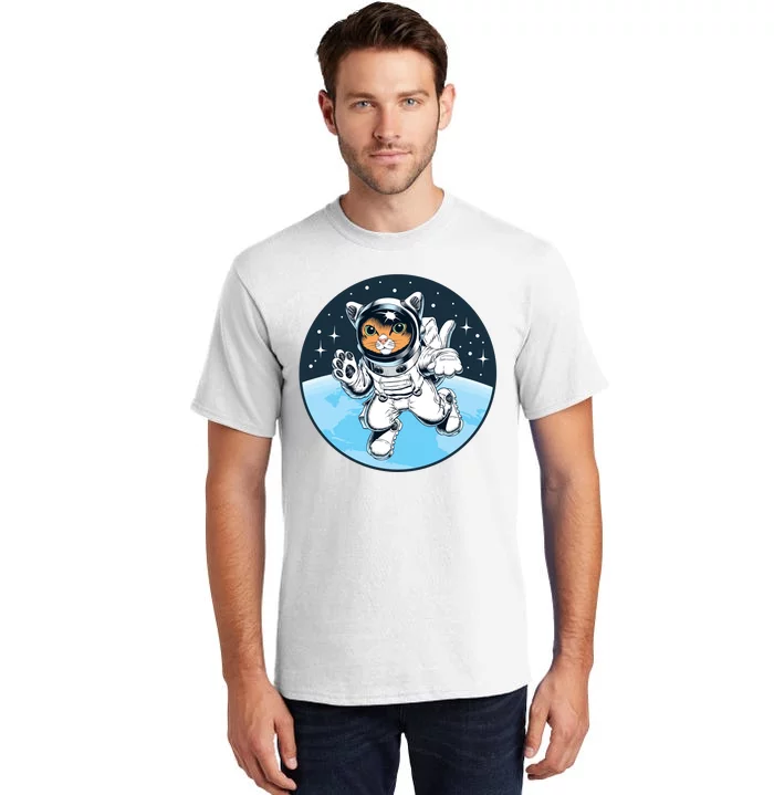 Cute Cat Astronaut Tall T-Shirt