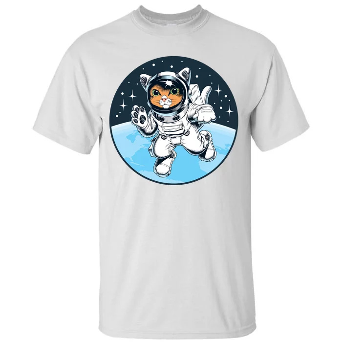 Cute Cat Astronaut Tall T-Shirt