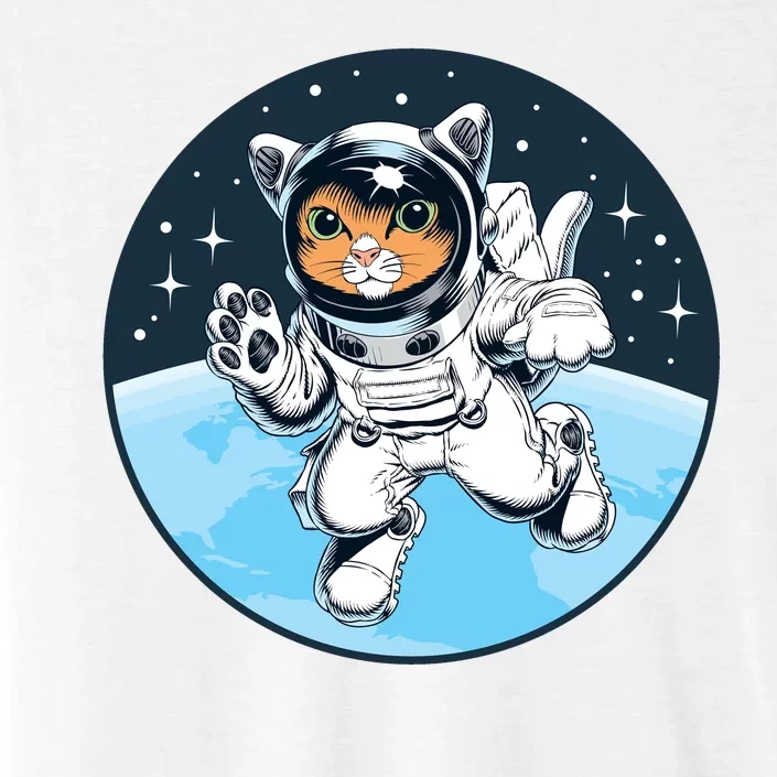 Cute Cat Astronaut ChromaSoft Performance T-Shirt