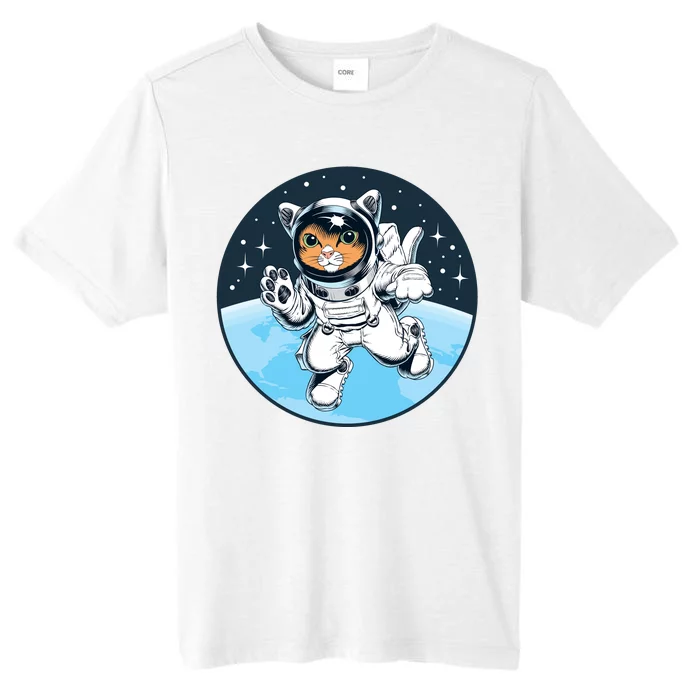 Cute Cat Astronaut ChromaSoft Performance T-Shirt