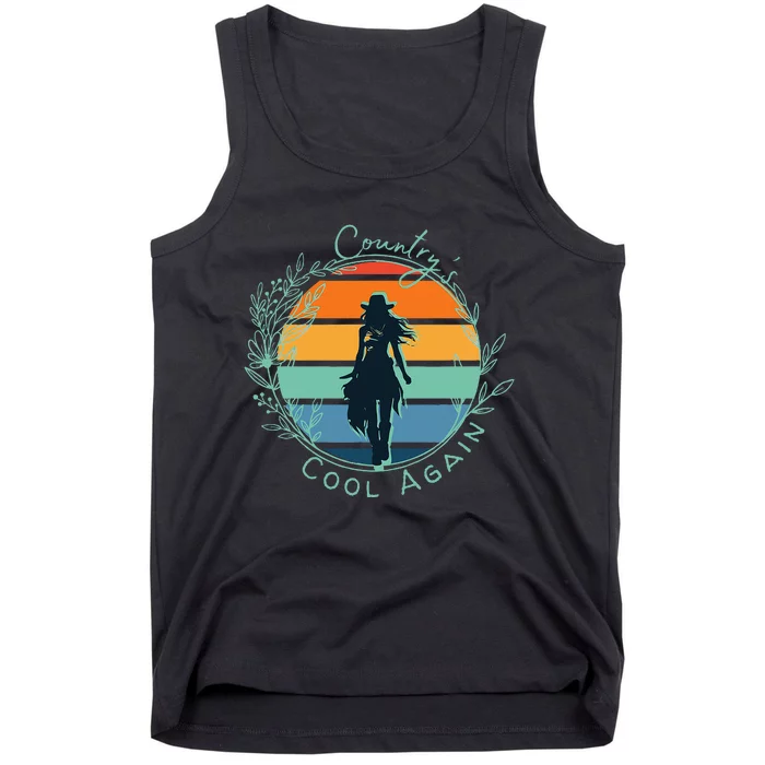 CountryS Cool Again Lainey Vibe Wildflowers And Wild Horses Tank Top