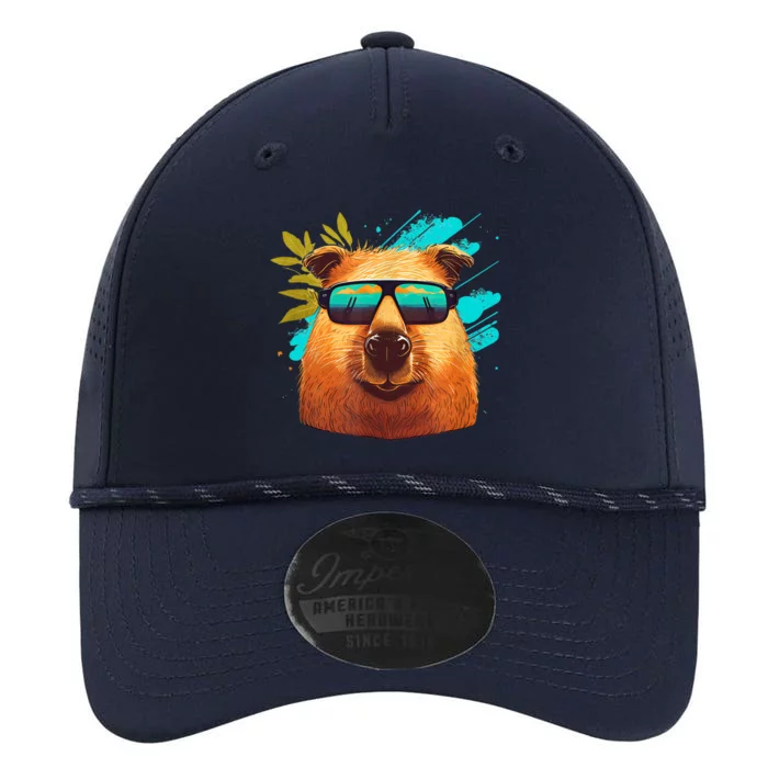 Capybara Cute and funny Capybara Cool Sunglasses Performance The Dyno Cap