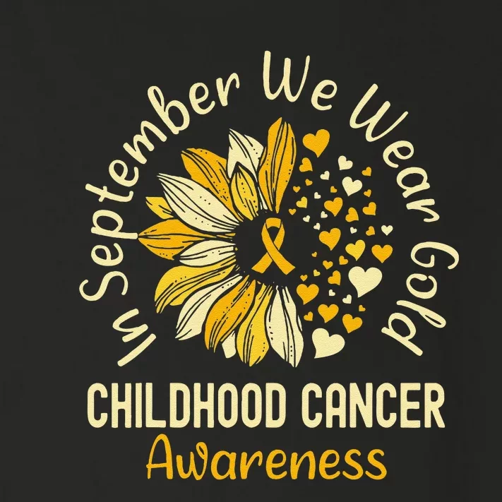 Childhood Cancer Awareness Shirts In September We Wear Gold Gift Toddler Long Sleeve Shirt