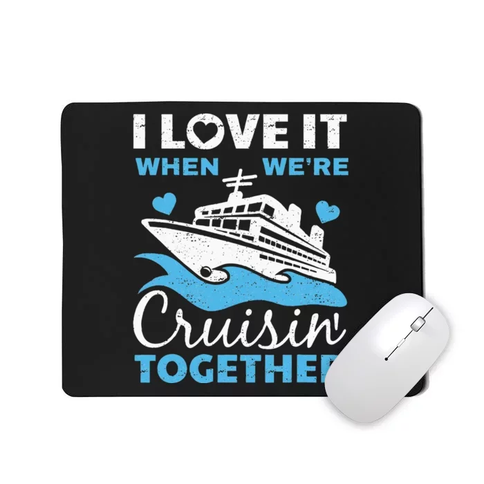 Cool Cruise Art Men Women Cruise Ship Couple Family Vacation Mousepad