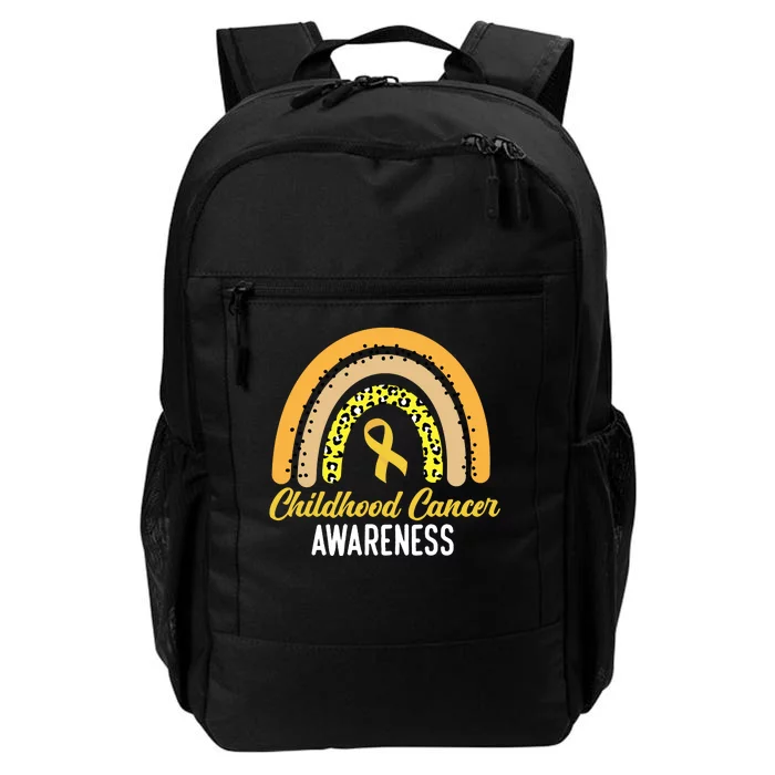 Childhood Cancer Awareness Rainbow Gold Ribbon Daily Commute Backpack