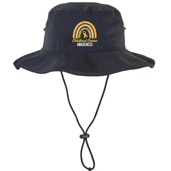 Childhood Cancer Awareness Rainbow Gold Ribbon Legacy Cool Fit Booney Bucket Hat