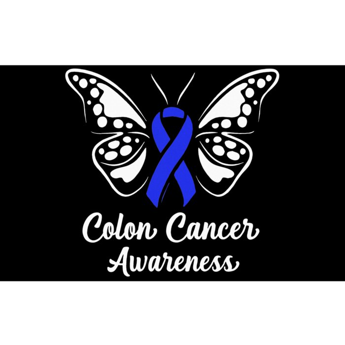 Colon Cancer Awareness Colorectal Cancer Blue Butterfly Bumper Sticker