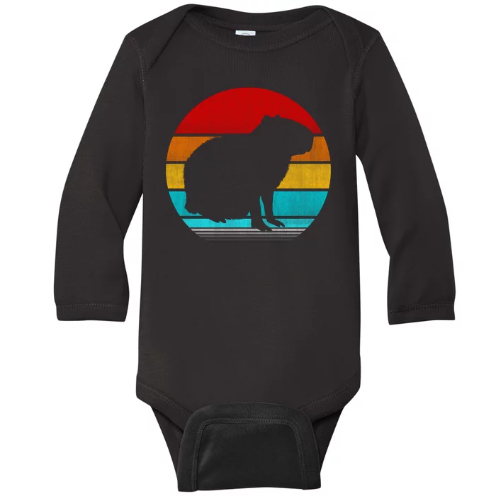 Capybara Baby Long Sleeve Bodysuit