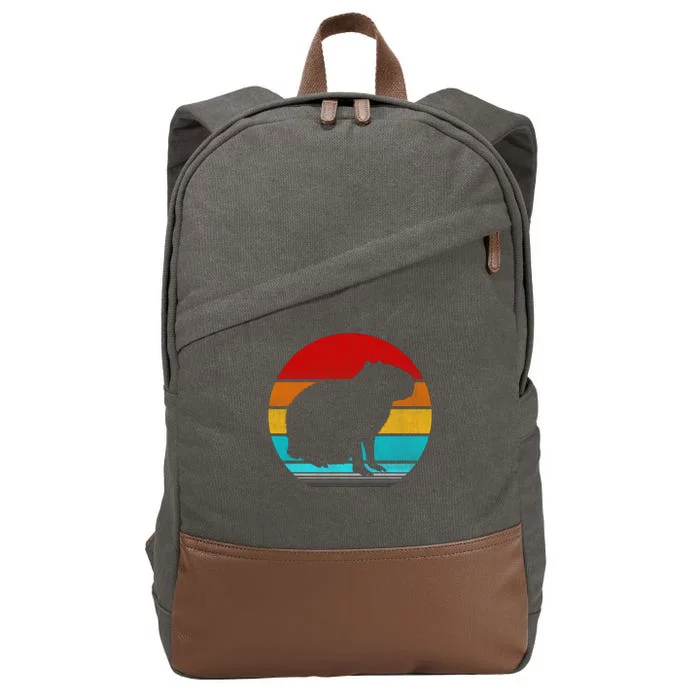 Capybara Cotton Canvas Backpack