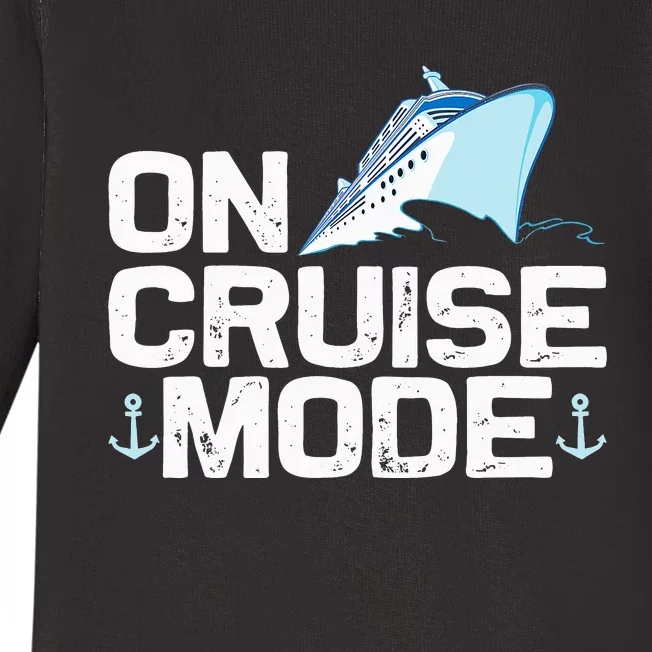 Cool Cruise Art For Cruise Ship Cruising Lovers Baby Long Sleeve Bodysuit