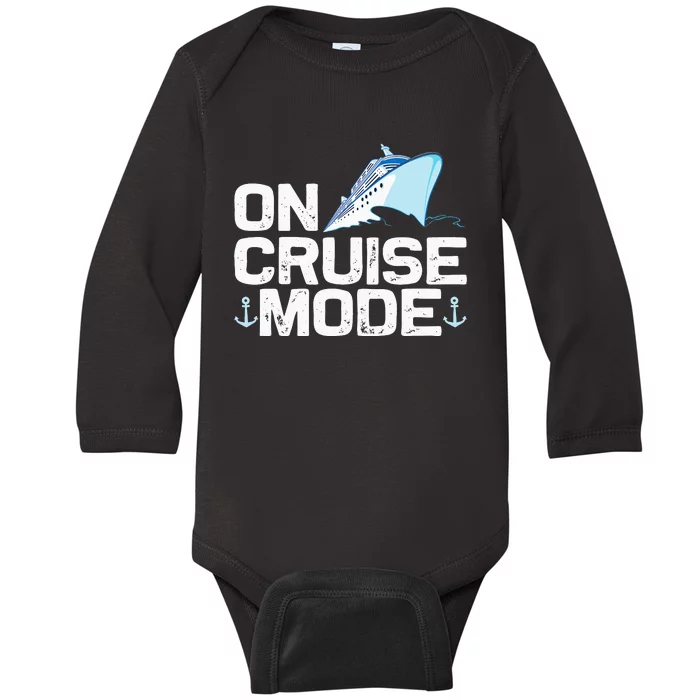 Cool Cruise Art For Cruise Ship Cruising Lovers Baby Long Sleeve Bodysuit