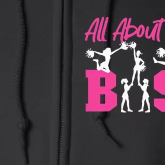 Cheer Cheerleading All About That Base Full Zip Hoodie