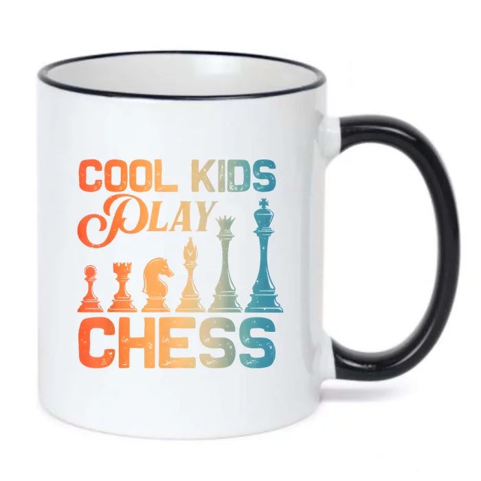 Cool Chess Art Chess Lover Chess Player Black Color Changing Mug