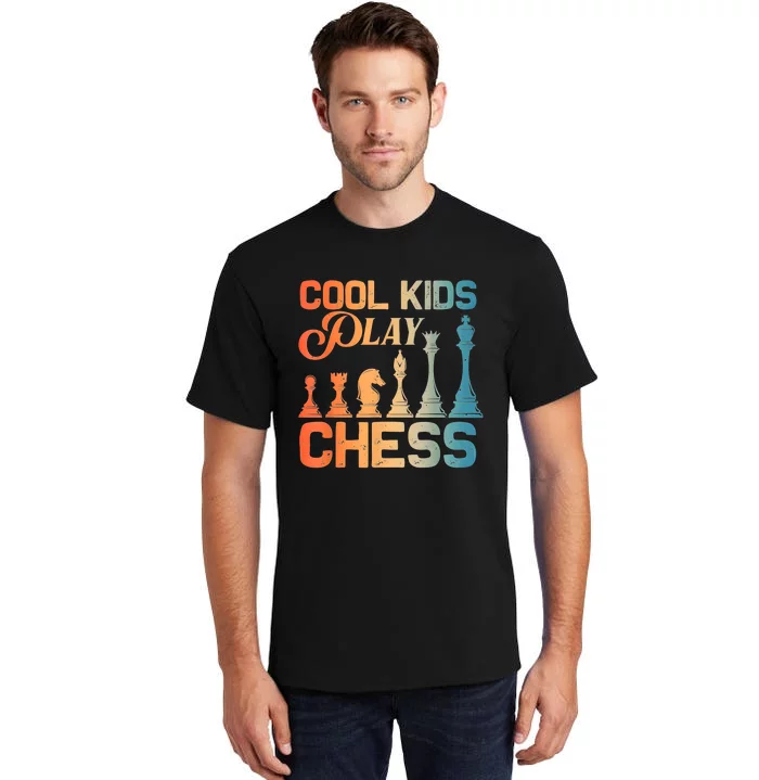 Cool Chess Art Chess Lover Chess Player Tall T-Shirt