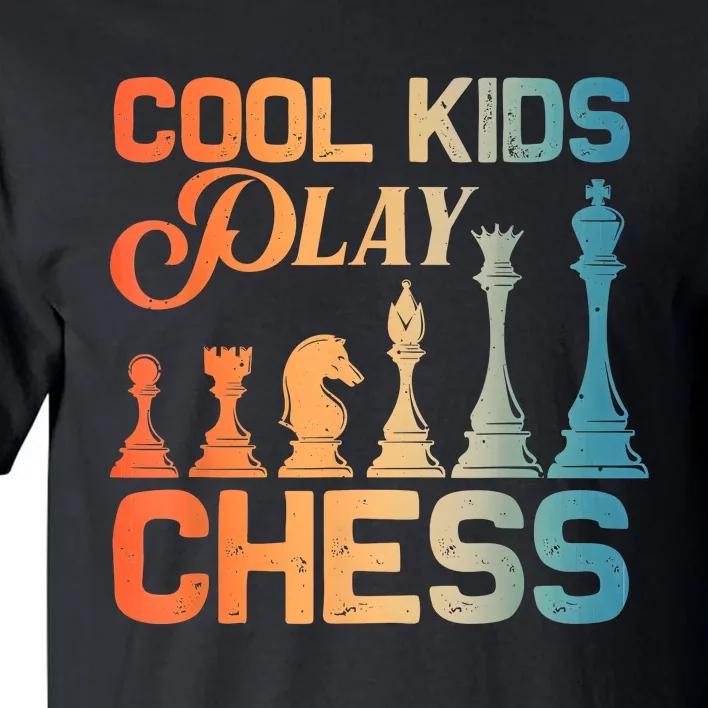 Cool Chess Art Chess Lover Chess Player Tall T-Shirt