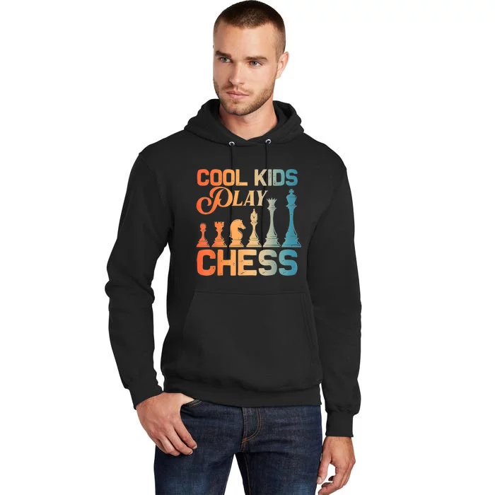 Cool Chess Art Chess Lover Chess Player Tall Hoodie