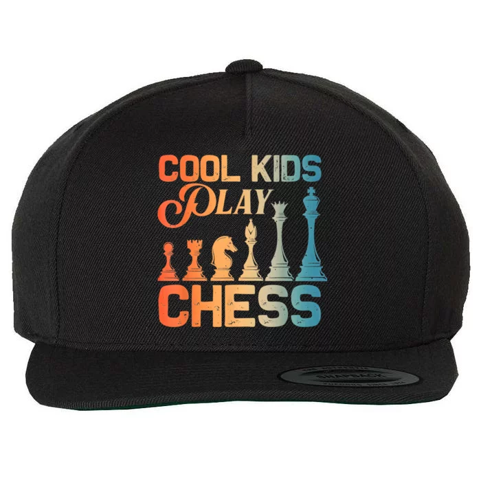 Cool Chess Art Chess Lover Chess Player Wool Snapback Cap