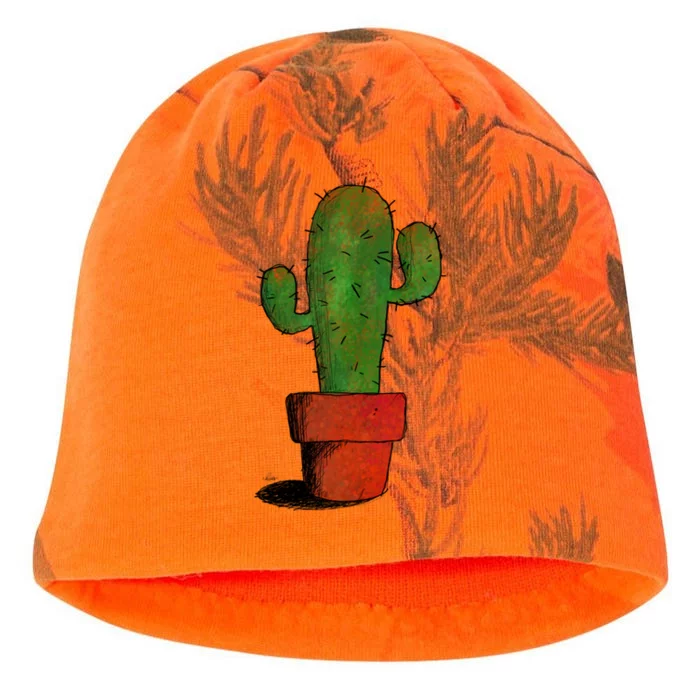 Cool Cactus Art Cacti Succulent Saguaro Gift Kati - Camo Knit Beanie