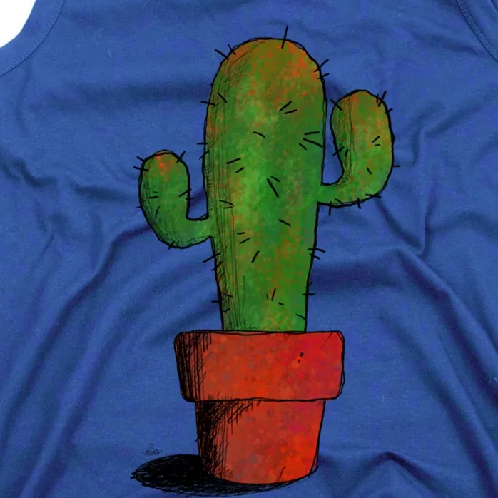 Cool Cactus Art Cacti Succulent Saguaro Gift Tank Top