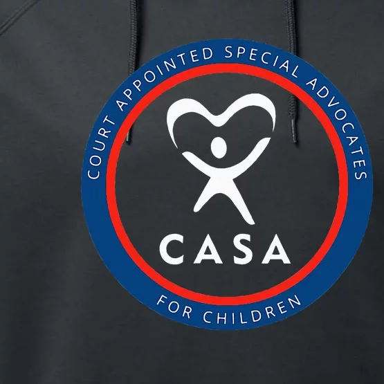 Casa Court Appointed Special Advocates For Children Logo Performance Fleece Hoodie