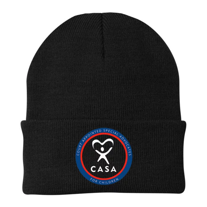 Casa Court Appointed Special Advocates For Children Logo Knit Cap Winter Beanie