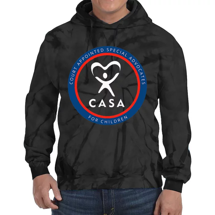 Casa Court Appointed Special Advocates For Children Logo Tie Dye Hoodie