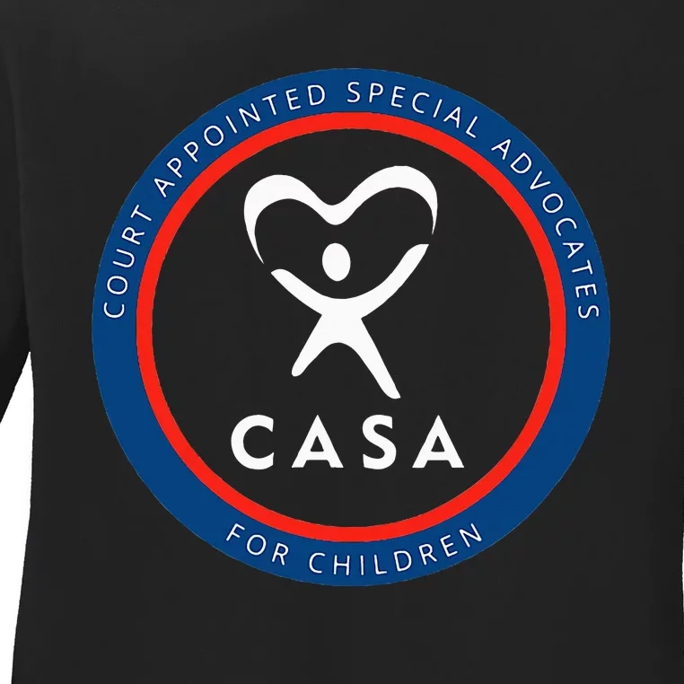 Casa Court Appointed Special Advocates For Children Logo Ladies Long Sleeve Shirt