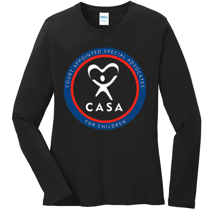 Casa Court Appointed Special Advocates For Children Logo Ladies Long Sleeve Shirt