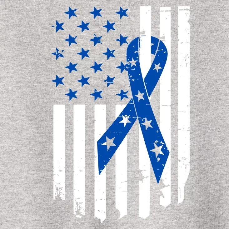 Colon Cancer Awareness Flag Toddler T-Shirt