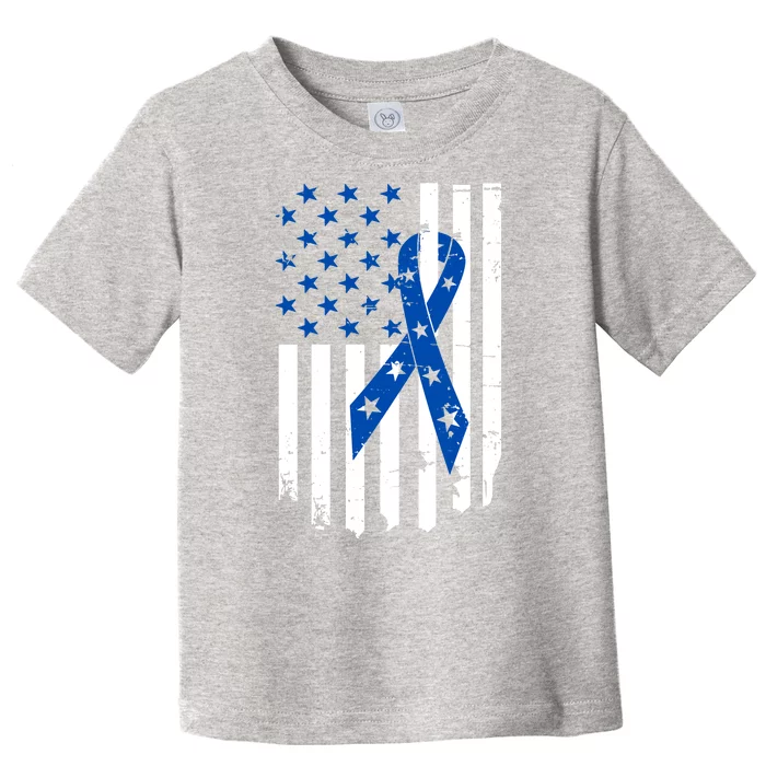 Colon Cancer Awareness Flag Toddler T-Shirt