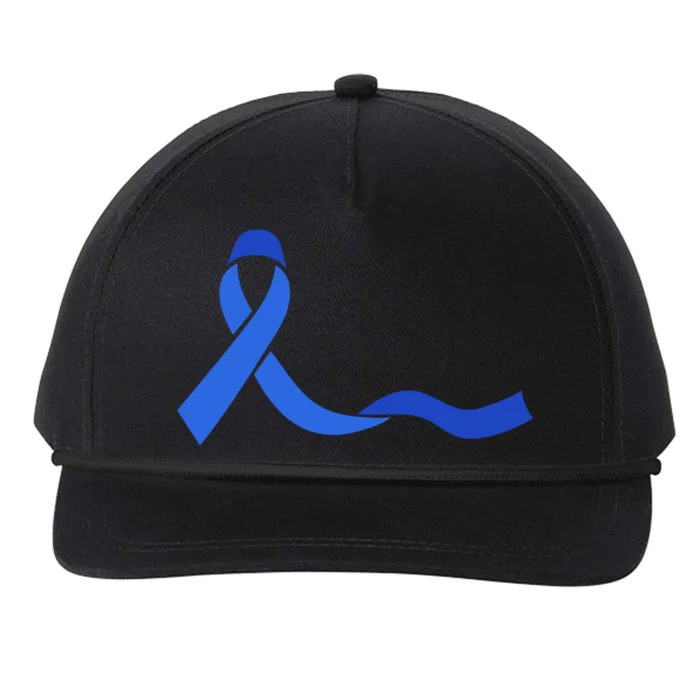 Colon Cancer Awareness Ribbon Snapback Five-Panel Rope Hat