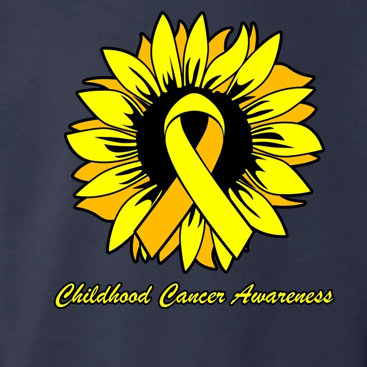 Childhood Cancer Awareness Sunflower Ribbon Toddler Hoodie