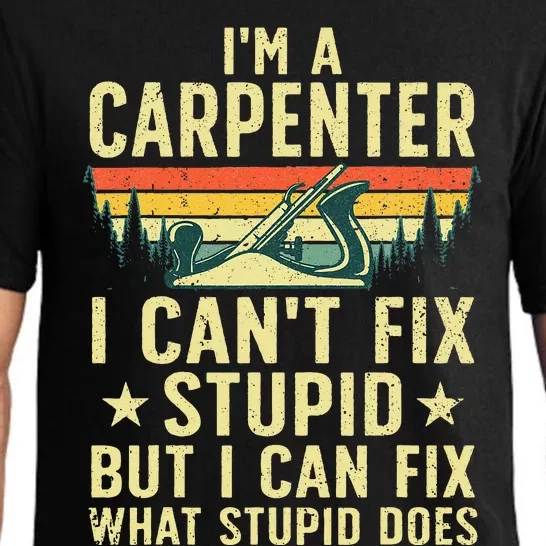 Cool Carpenter Art For Wo Carpentry Tool Woodworker Pajama Set