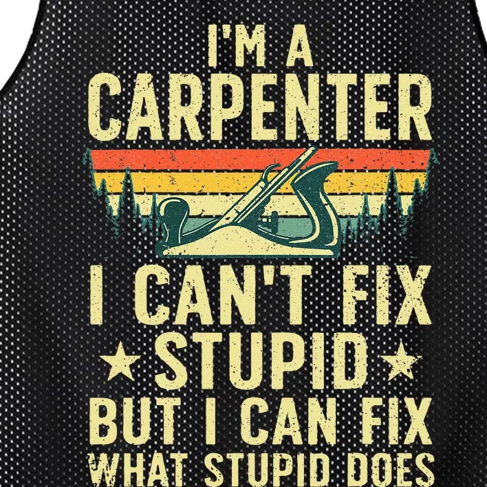 Cool Carpenter Art For Wo Carpentry Tool Woodworker Mesh Reversible Basketball Jersey Tank