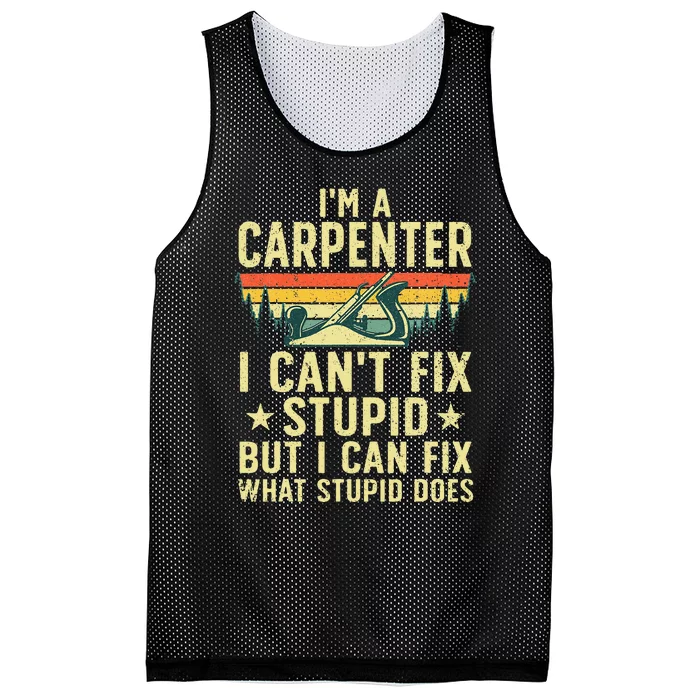 Cool Carpenter Art For Wo Carpentry Tool Woodworker Mesh Reversible Basketball Jersey Tank