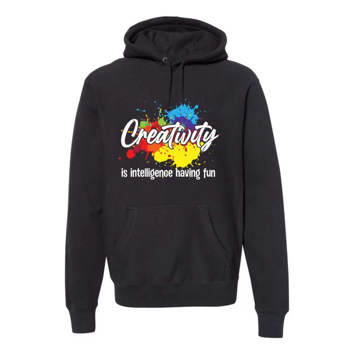 Cute Creativity Art For Women Creative Drawing Teacher Premium Hoodie