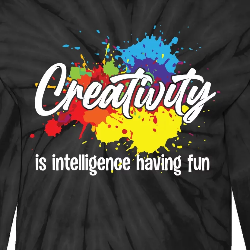 Cute Creativity Art For Women Creative Drawing Teacher Tie-Dye Long Sleeve Shirt