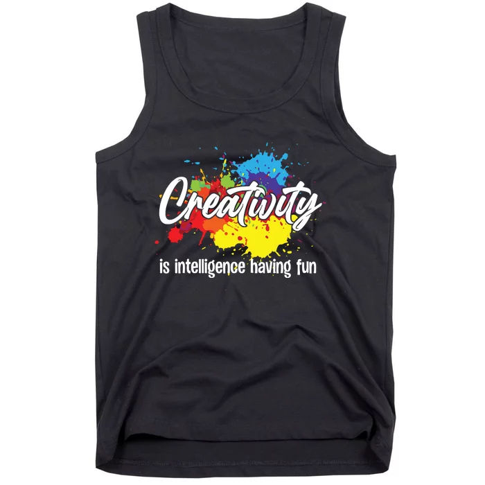 Cute Creativity Art For Women Creative Drawing Teacher Tank Top