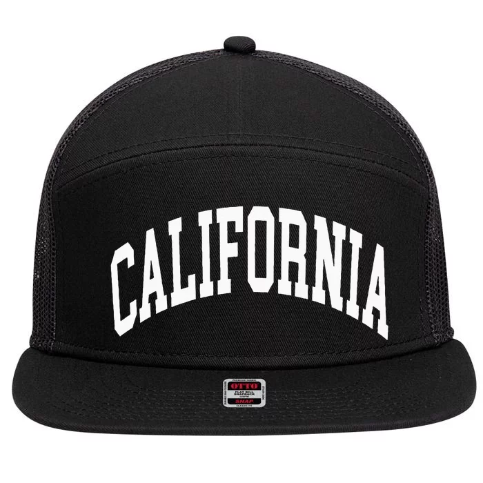 California 7 Panel Mesh Trucker Snapback Hat