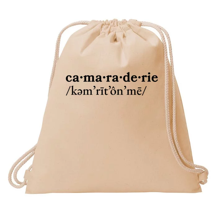 Camaraderie Drawstring Bag