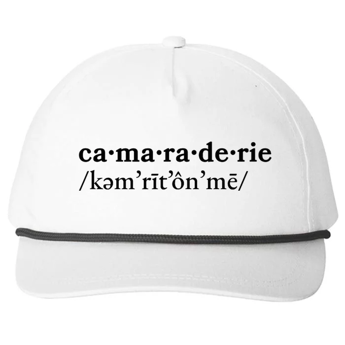 Camaraderie Snapback Five-Panel Rope Hat