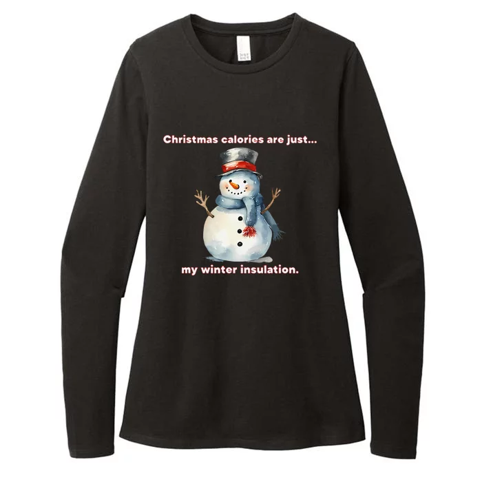 Christmas Calories Are Just My Winter Christmas Design Womens CVC Long Sleeve Shirt