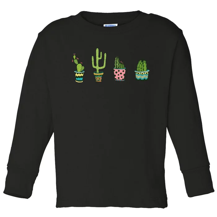 Cactus Toddler Long Sleeve Shirt