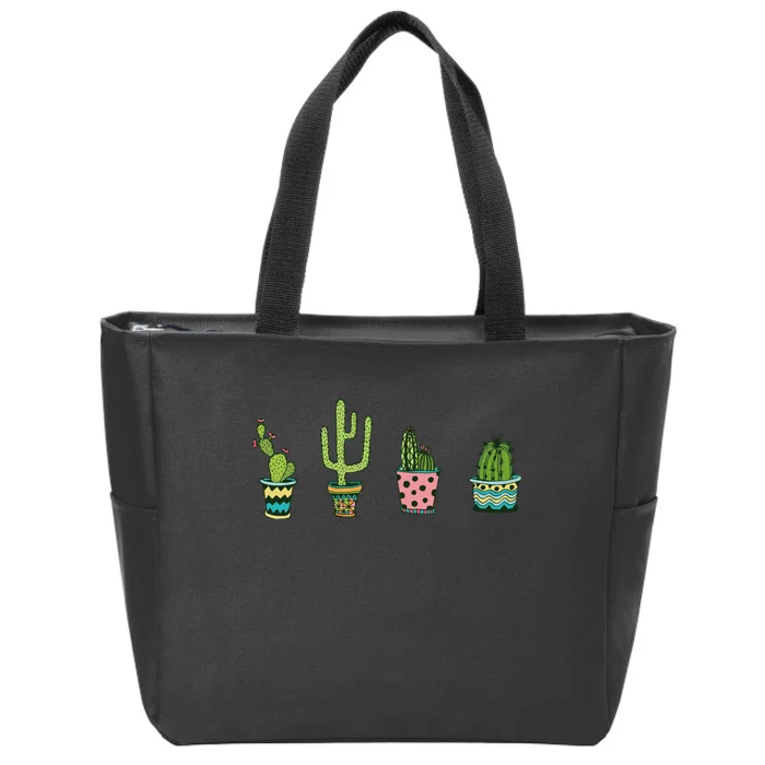 Cactus Zip Tote Bag