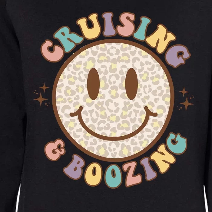 Cool Cruising And Boozing With Smiley Womens California Wash Sweatshirt