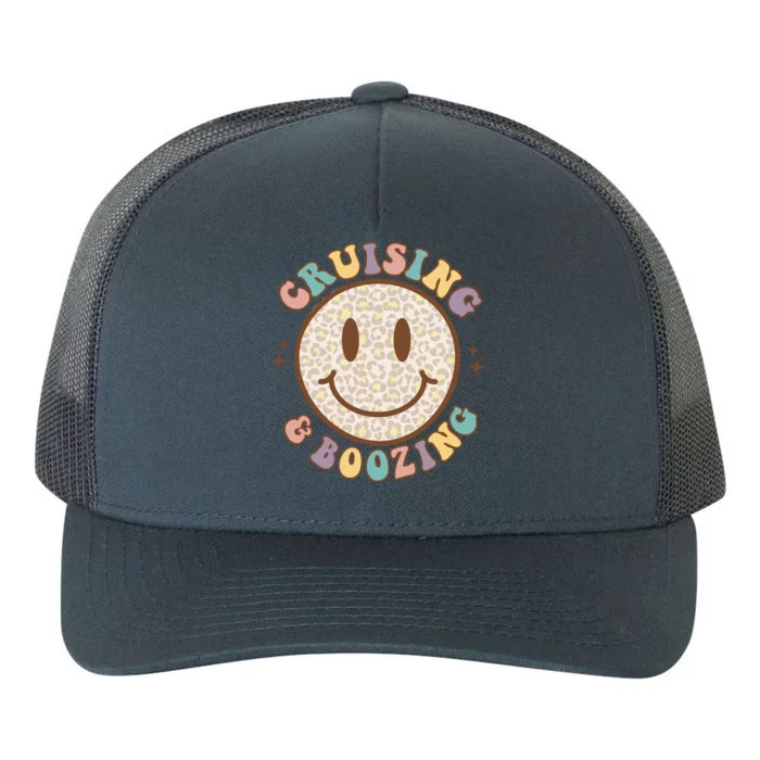 Cool Cruising And Boozing With Smiley Yupoong Adult 5-Panel Trucker Hat