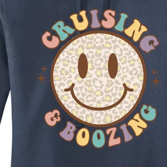 Cool Cruising And Boozing With Smiley Women's Pullover Hoodie